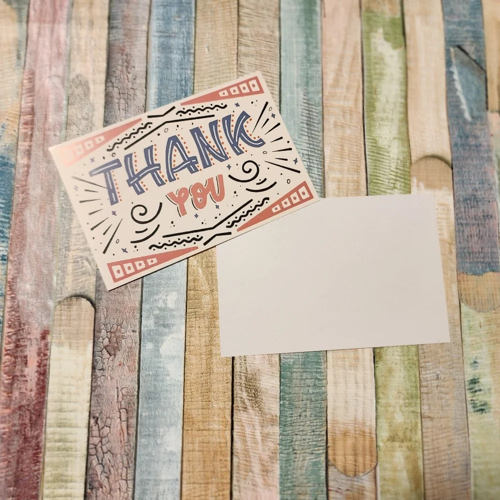 25 Thank You Cards 4x6 note cards pods cards